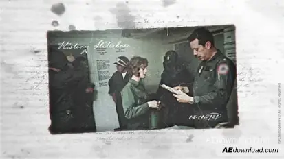 Vintage History Slideshow Video Displays template preview