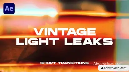 Vintage Light Leaks Transitions | After Effects Elements template preview