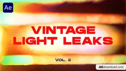 Vintage Light Leaks Transitions VOL. 2 | After Effects Elements template preview