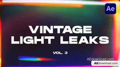 Vintage Light Leaks Transitions VOL. 3 | After Effects Elements template preview