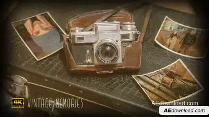 Vintage Memories 4K Video Displays template preview