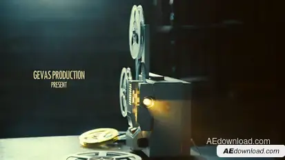 Vintage Memories Film Projector Video Displays template preview