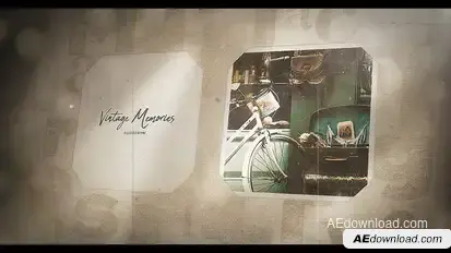 Vintage Memories Slideshow Video Displays template preview