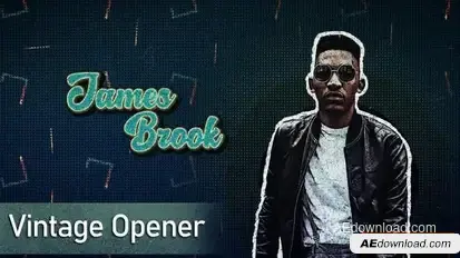 Vintage Opening Titles // Character Introducing Titles Openers template preview