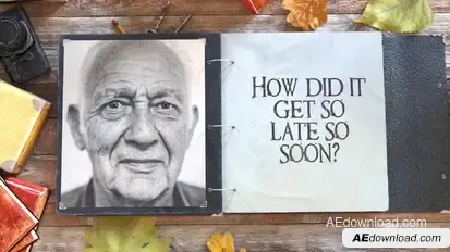 Vintage Photo Album Video Displays template preview