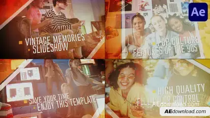 Vintage Photo Slides for After Effects Openers template preview