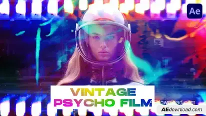 Vintage Psycho Film Transitions | After Effects Elements template preview