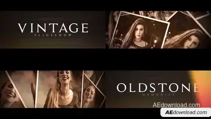 Vintage Slideshow Openers template preview