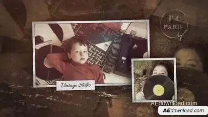Retro Slideshow Video Displays template preview