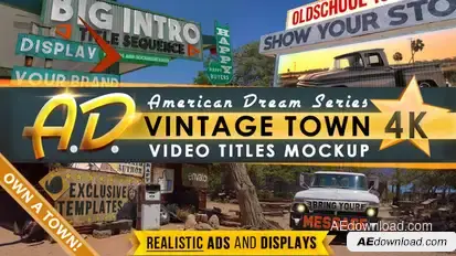 Vintage Town Titles Intro | AD Openers template preview