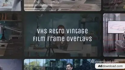 Vintage VHS Film Effects Pack Elements template preview
