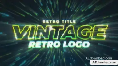 Vintage Video Game Title & Logo Logo Stings template preview