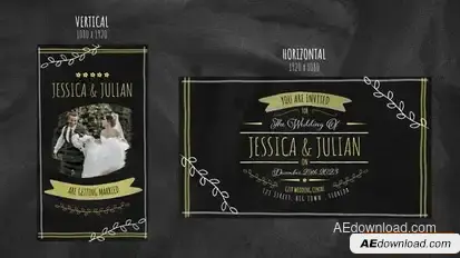 Vintage Wedding Invitation Openers template preview