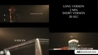 Violin Project for After Effects Openers template preview