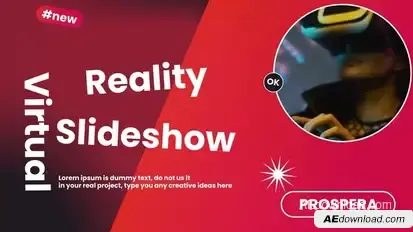 Virtual Reality Slideshow Video Displays template preview
