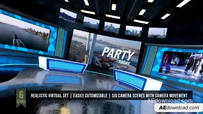 Virtual Studio broadcast-packages template preview