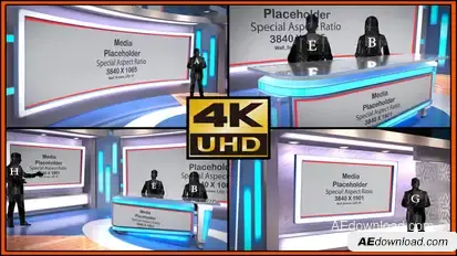 Virtual Studio Set - S08 broadcast-packages template preview