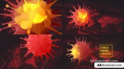 Virus News Update Opener broadcast-packages template preview