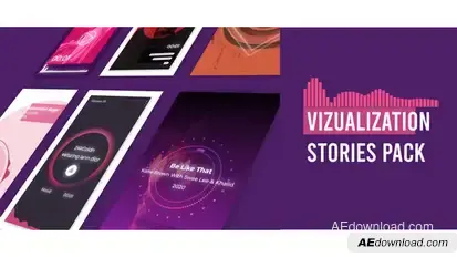 Visualizer Audio Stories Instagram Product Promo template preview