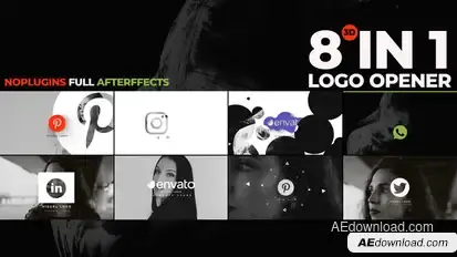 Visuals 3d Logo Opener Logo Stings template preview