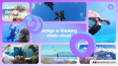 Vivid Grid Slides Openers template preview