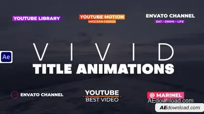 Vivid Title Animations Titles template preview