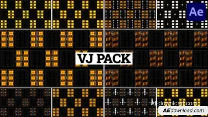 VJ Pack for After Effects Elements template preview