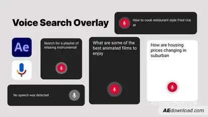 Voice Search Bar Elements template preview