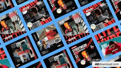 Voster Hype Kinetic Typography Posts Product Promo template preview