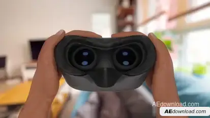 VR Goggles: POV Animation of Putting Them On - Mockup with Easy Placeholder Replacement Elements template preview