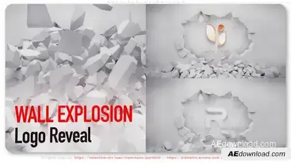 Wall Explosion Logo Logo Stings template preview