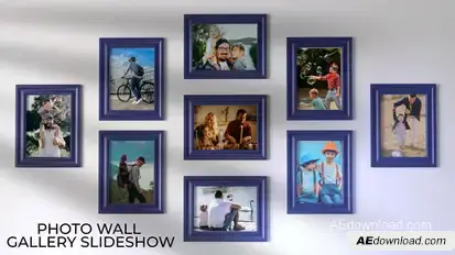 Wall Gallery Photo Slideshow Video Displays template preview