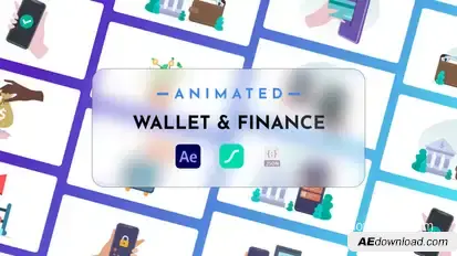 Wallet & Finance Animated Pack Elements template preview