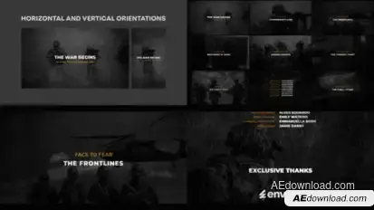 War Memories Film Opener for After Effects Openers template preview