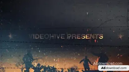War Project Timeline Video Displays template preview