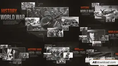 War Slideshow Openers template preview