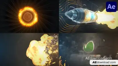 Warfare Logo Reveal for After Effects Logo Stings template preview
