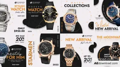 Watch Promo Instagram Post Product Promo template preview