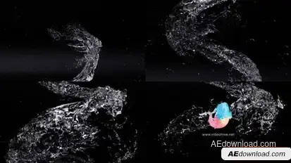 Water Helix  style Logo Reveal Logo Stings template preview