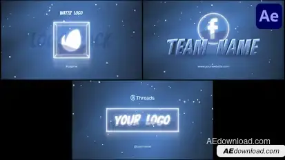 Water Logo Pack for After Effects Logo Stings template preview