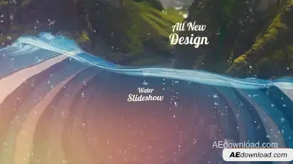 Videohive Water Slideshow Video Displays template preview