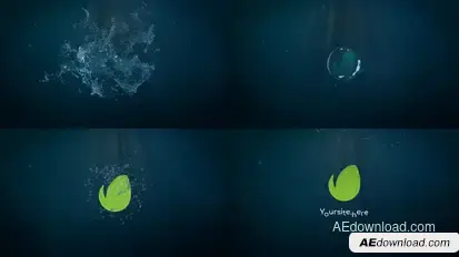 Water Splash Logo | After Effects Logo Stings template preview