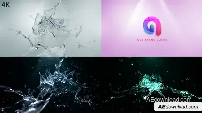 Water Splash Logo Reveal 2 Logo Stings template preview