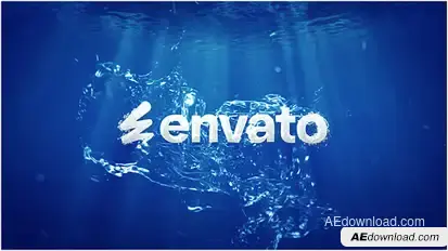 Water Splash Logo Reveal Logo Stings template preview
