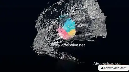 Water Swirl Logo reveal Logo Stings template preview