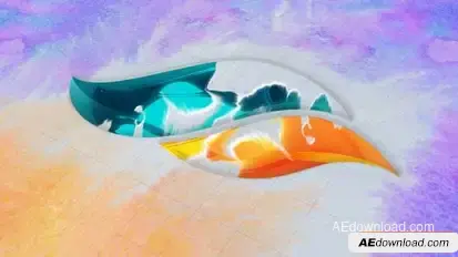 Watercolor Brush Paint Ink Logo Logo Stings template preview