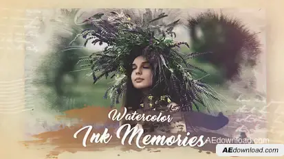 Watercolor Ink Memories Openers template preview