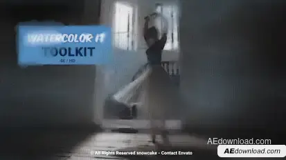 Watercolor It Toolkit Elements template preview