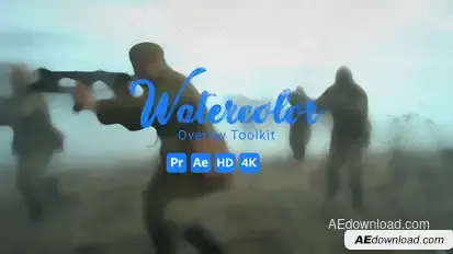 Watercolor Overlay Toolkit Elements template preview