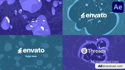 Wave And Bubbles Logo Opener for After Effects Openers template preview